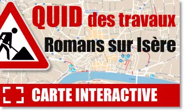 article carte interactive travaux romans sur isere