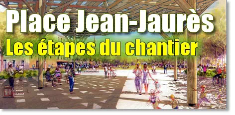 article place jean jaures travaux