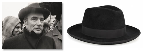 chapeau francois mitterrand chapellerie mossant