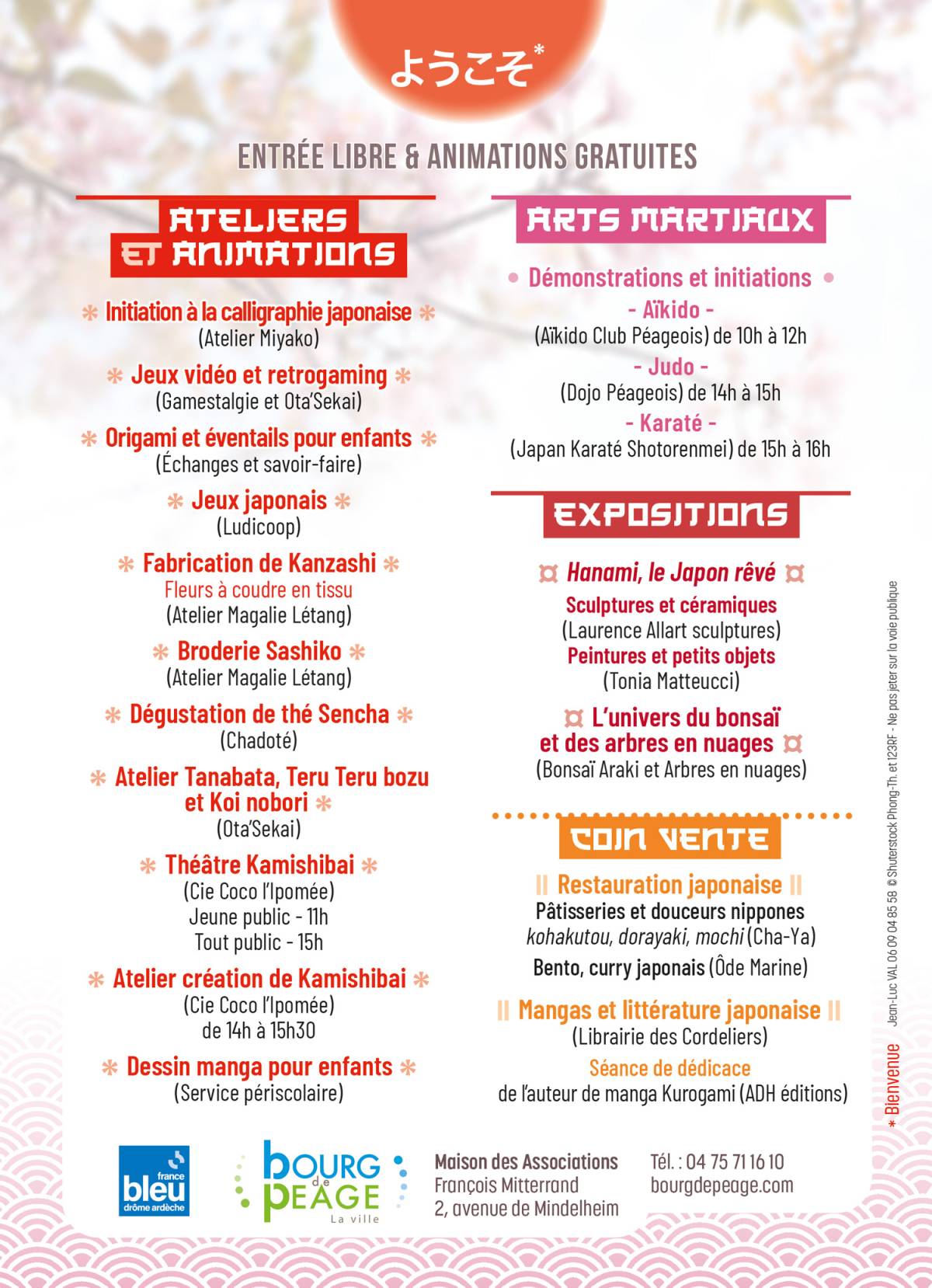programme journee du japon bourg de peage 2024